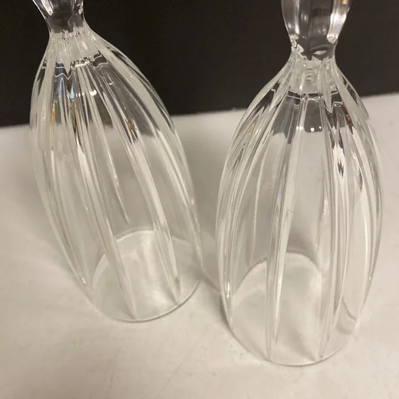 Marquis Waterford Omega Flute Set Of 2 Champagne Crystal Glasses - Picture 12 of 13